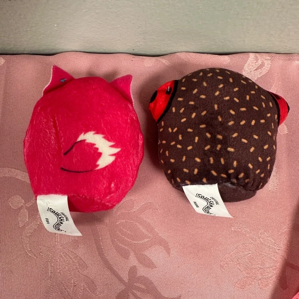 Squishmallows McDonalds 2023 Fifi Fox‎ Hans Hedgehog Plush Toy Set 3.5 Inch